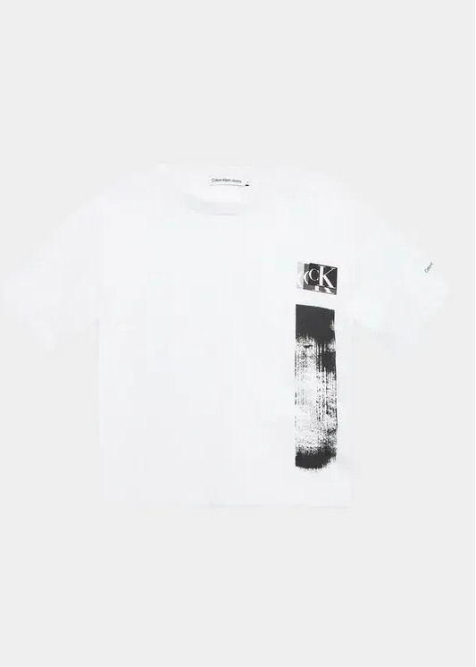 Calvin Klein T-Shirt Glitched Monogram (IB0IB01767) white