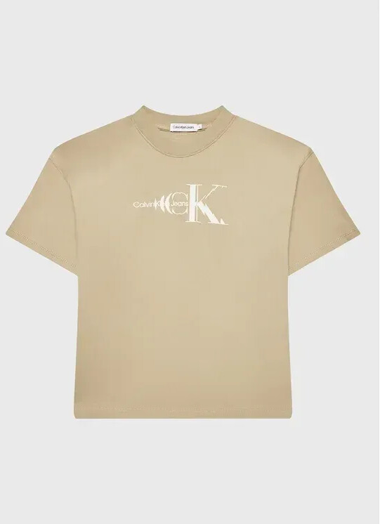 Calvin Klein T-Shirt Natural Dye Monogram (IB0IB01532) beige