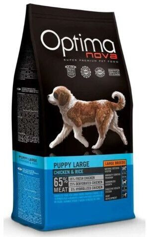 Optima Nova Hundefutter Für Große Welpen – Huhn & Reis, 12 Kg, Mit Gelenk-Schutz