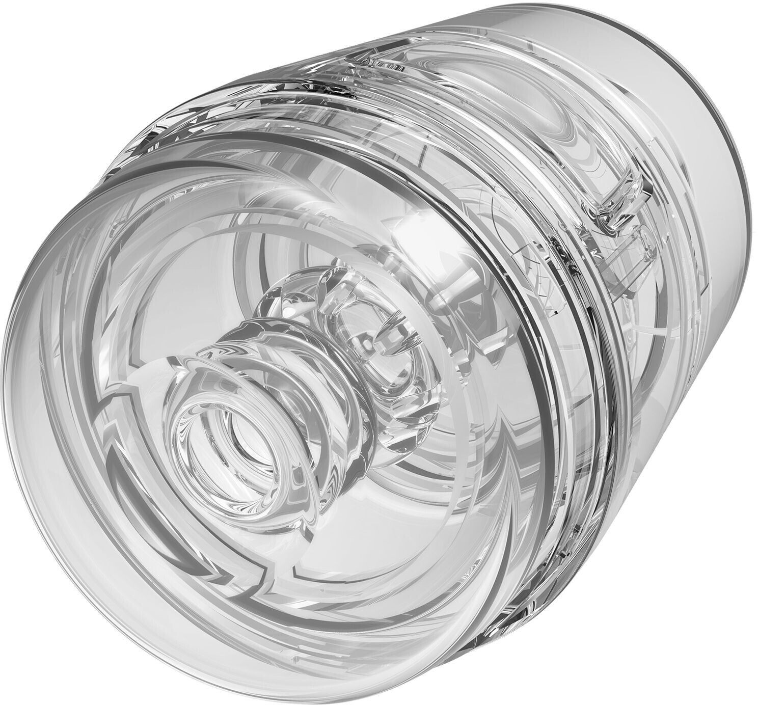 Doc Johnson Main Squeeze Pop-Off Optix Masturbator crystal