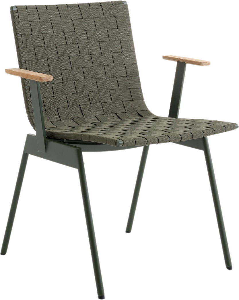 &Tradition Ville outdoor armrest chair AV34 green wood plastic metal 67x79x59 cm bronze (135183) (502)