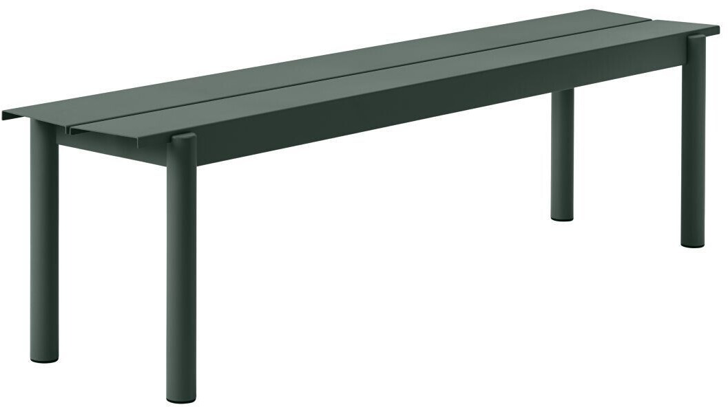 Muuto Linear Steel Bench green dark green (31044) (708) L 170 cm
