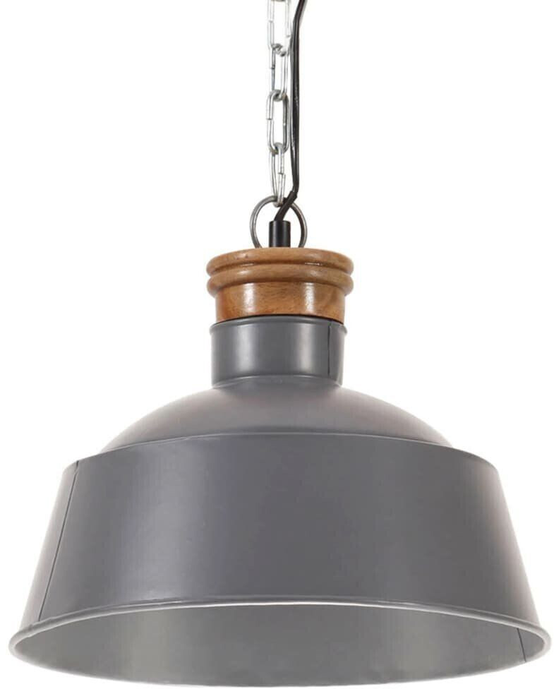 vidaXL Bonnevie - Hanging lamp industrial style 32 cm grey E27 949970