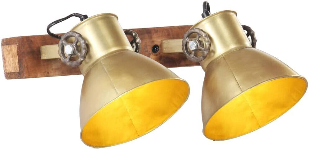 vidaXL Bonnevie - Wall lamp industrial style brass 45x25 cm E27 563683