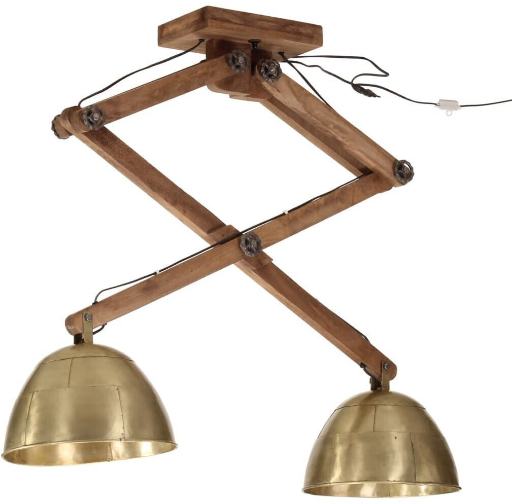 vidaXL Ceiling light 25 W antique brass 29x18x85 cm E27