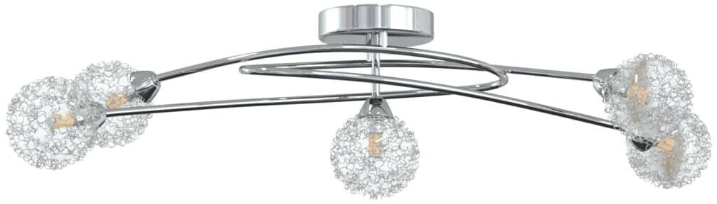 vidaXL Ceiling light with wire mesh shades for 5 G9 LED lights 259076