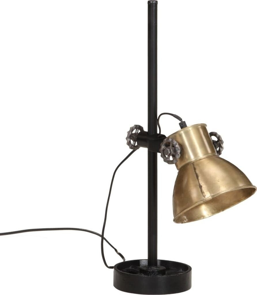 vidaXL Desk lamp 25 W antique brass 15x15x55 cm E27