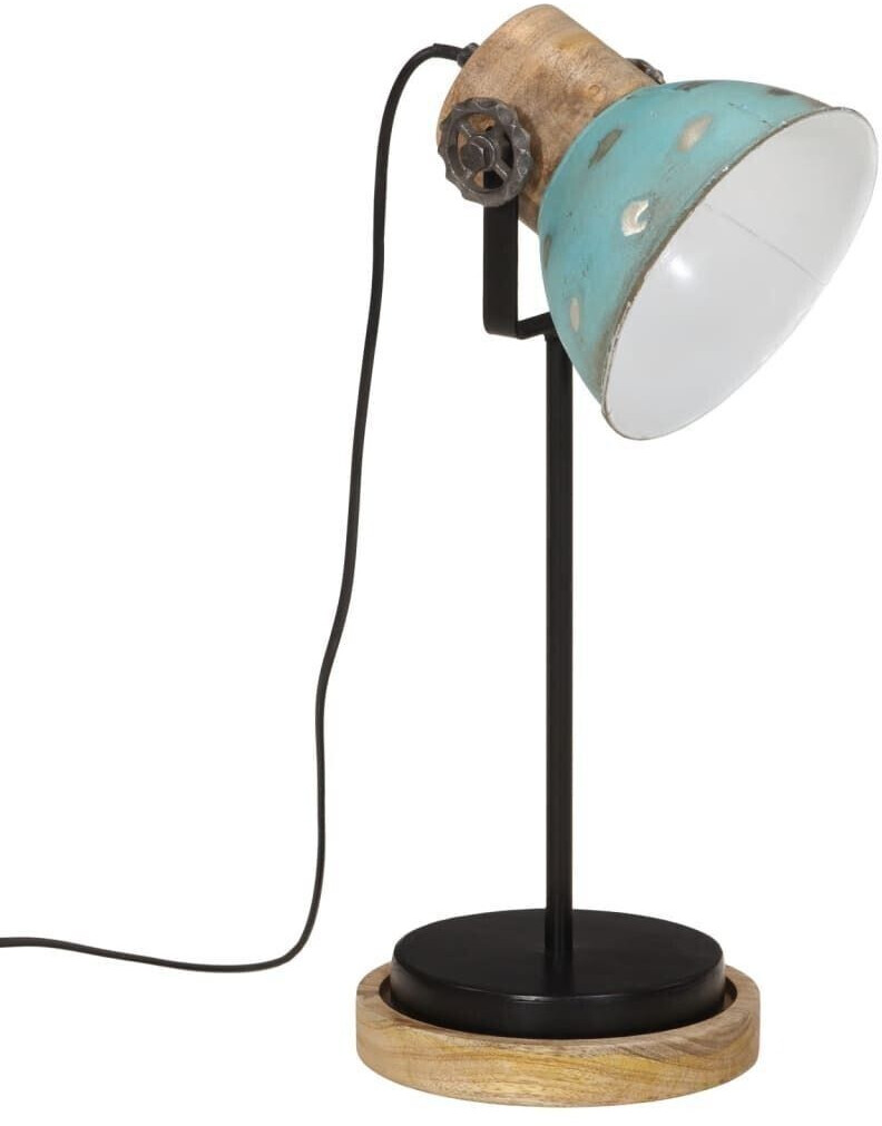 vidaXL Desk lamp 25 W blue 17x17x50 cm E27
