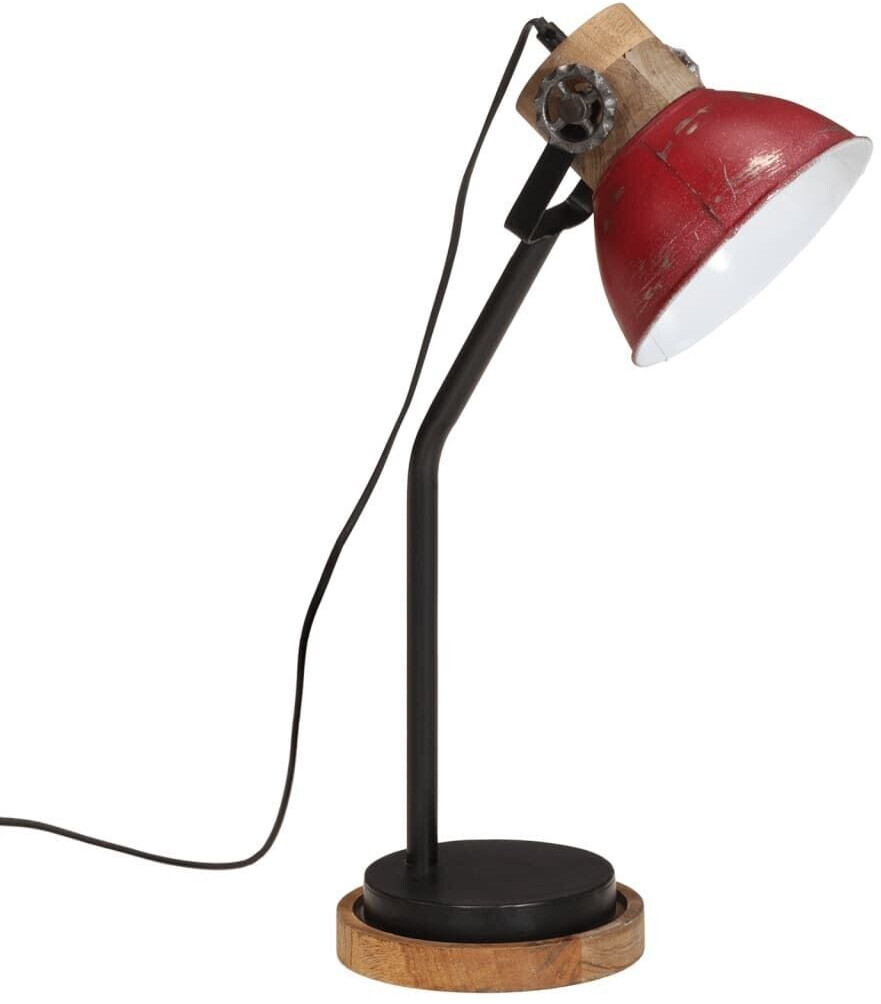 vidaXL Desk lamp 25 W red 18x18x60 cm E27