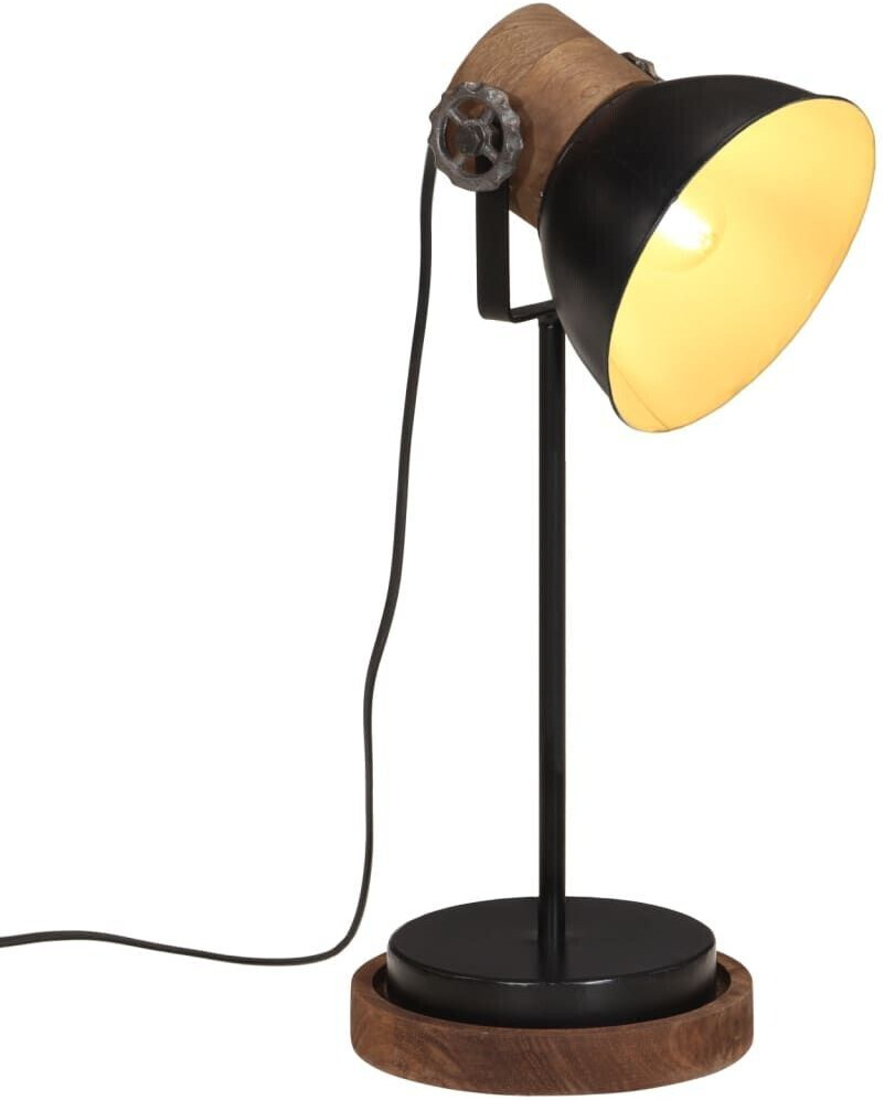 vidaXL Desk lamp 25 W black 17x17x50 cm E27