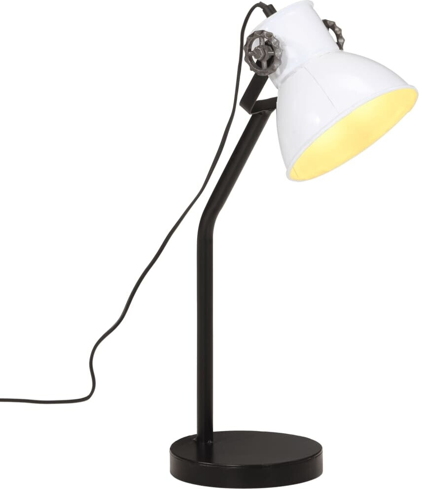 vidaXL Desk lamp 25 W white 17x17x60 cm E27