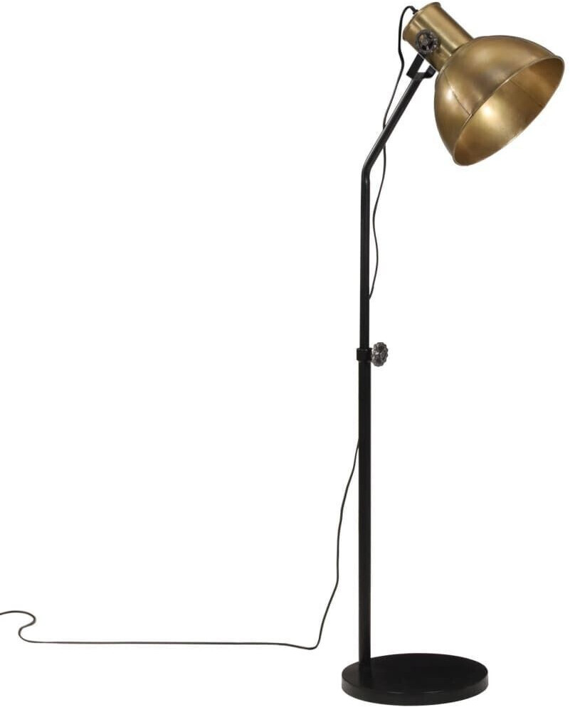 vidaXL Floor lamp 25 W antique brass 30x30x90-150 cm E27