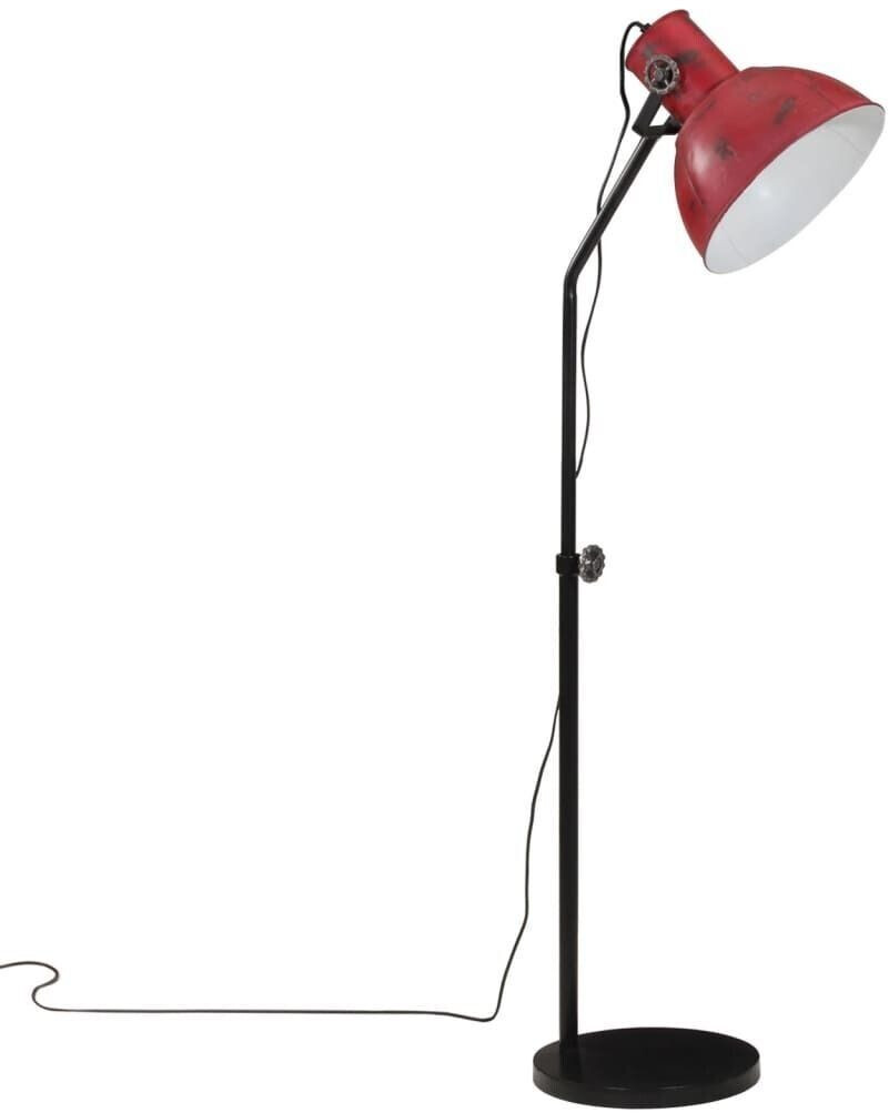 vidaXL Floor lamp 25 W Red 30x30x90-150 cm E27