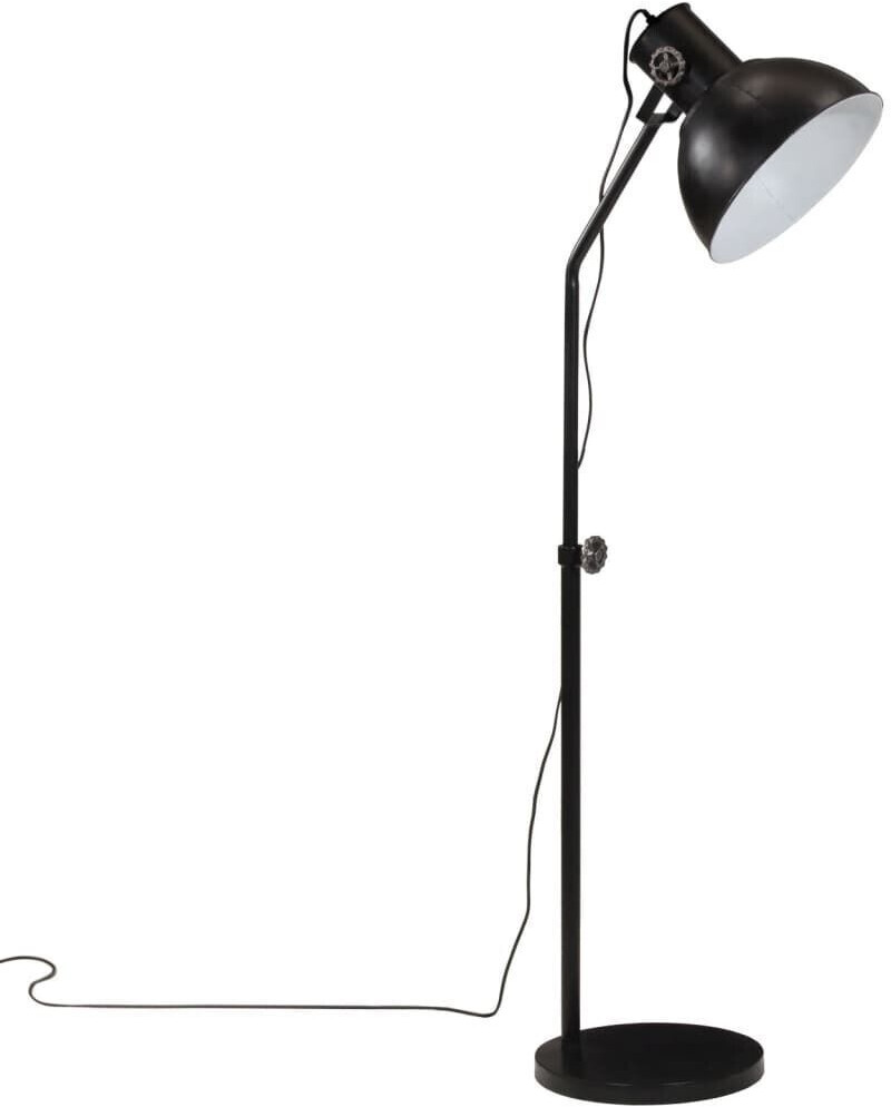 vidaXL Floor lamp 25 W Black 30x30x90-150 cm E27