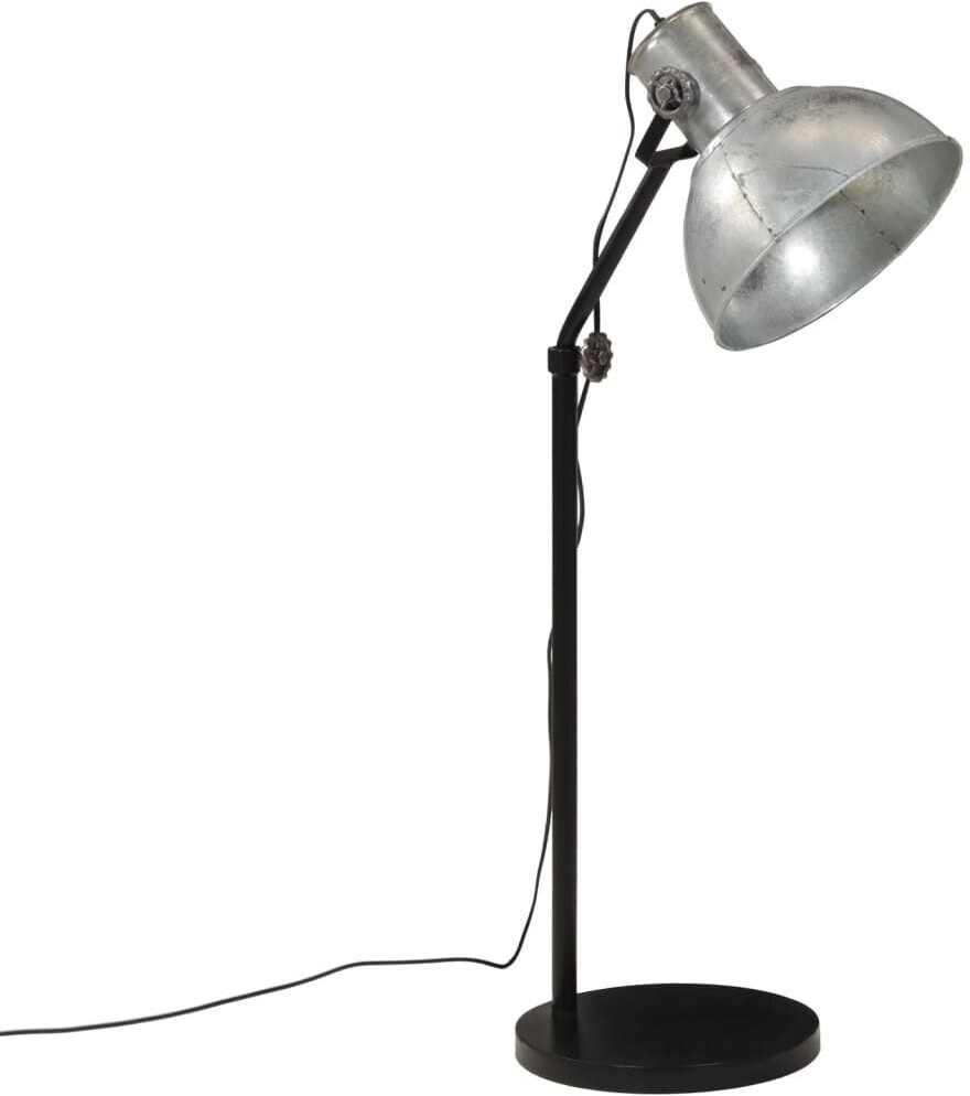 vidaXL Floor lamp 25 W vintage silver 30x30x90-150 cm E27