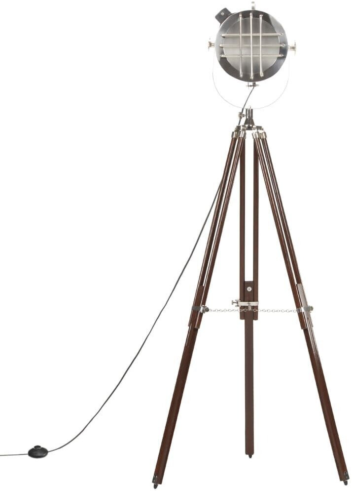 vidaXL Floor lamp tripod solid mango wood 180 cm 585735