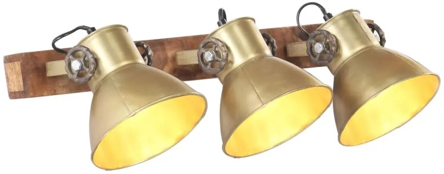 vidaXL Wall lamp industrial style brass 65x25 cm E27 multicolored