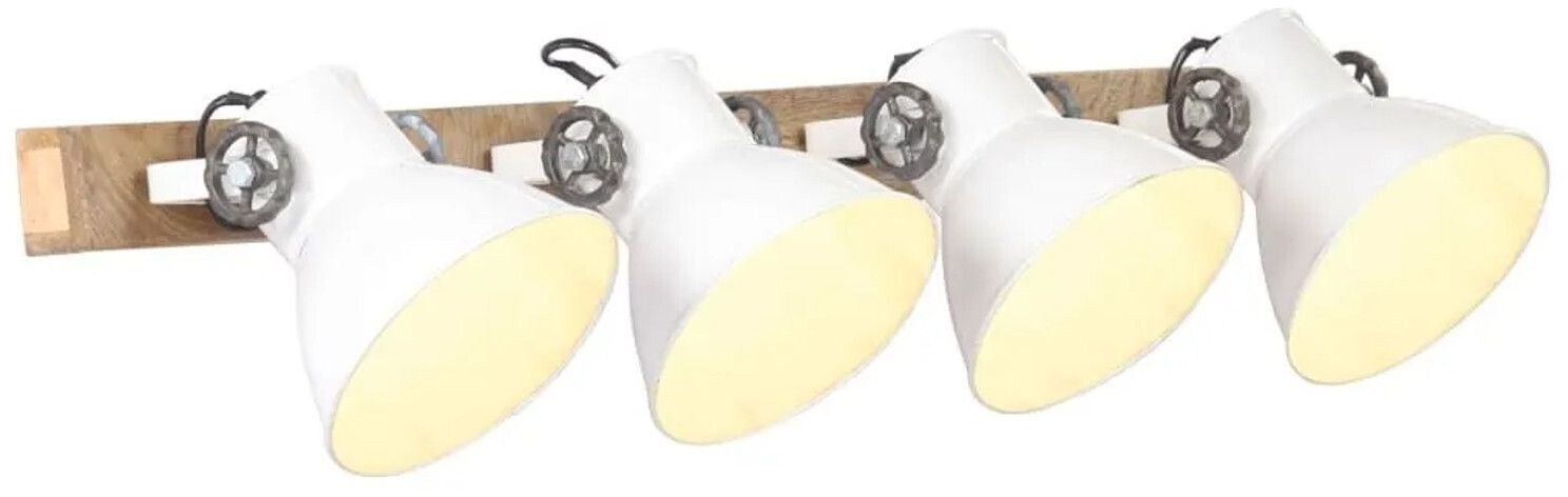 vidaXL Wall lamp industrial style white 90x25 cm E27 white