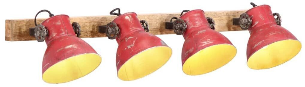 vidaXL Wall light 25 W red 90x25 cm E27