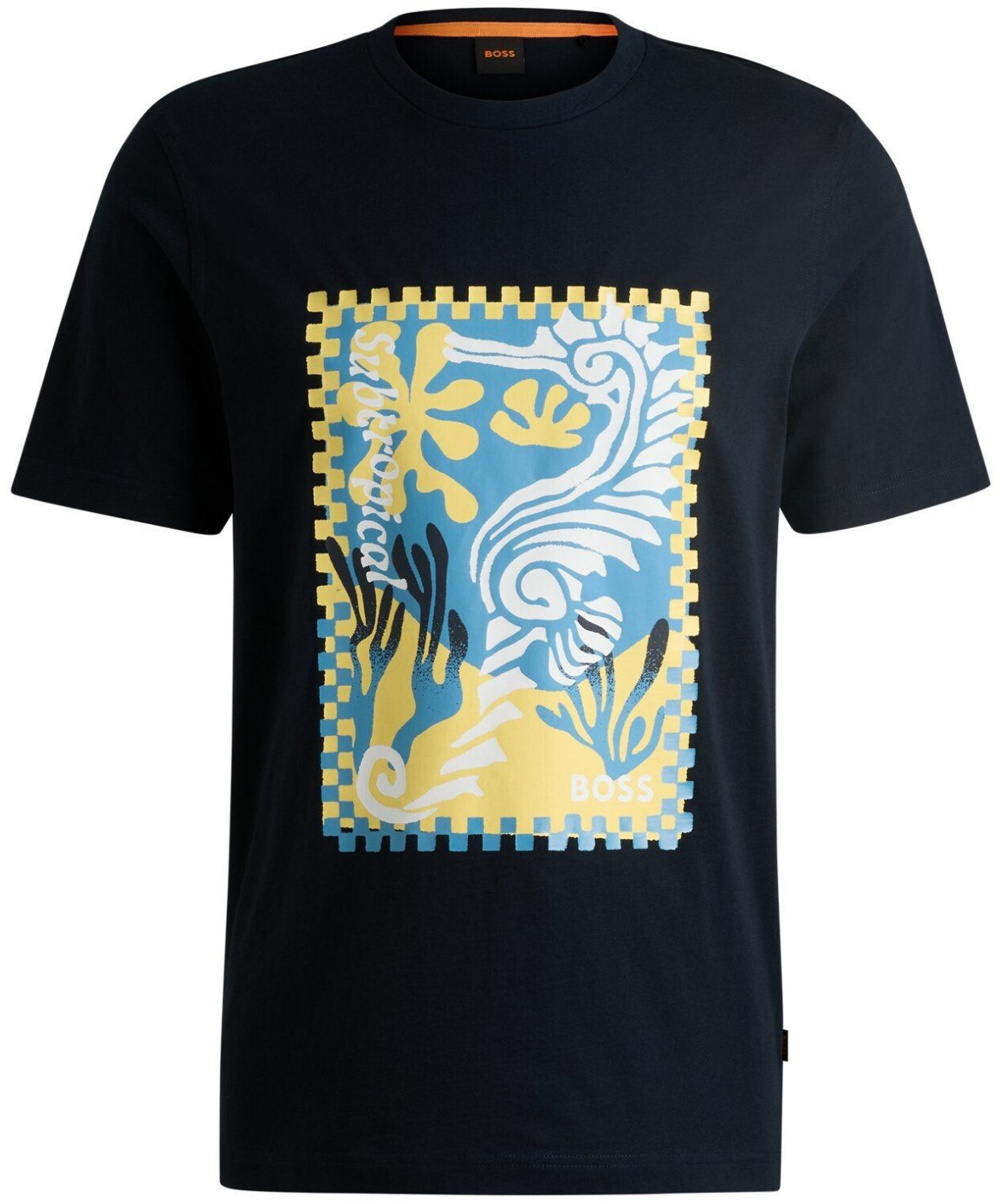 Tee Shirt Hugo Boss BOSS Hommes Te Cassette T-Shirt En Jersey De