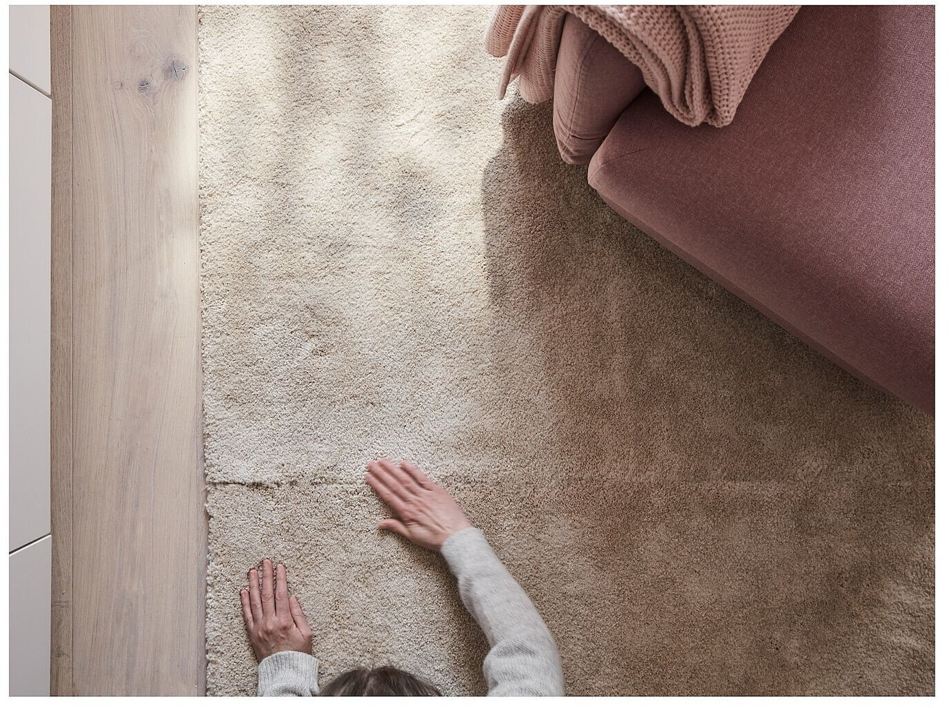 Ikea STOENSE Teppich Kurzflor elfenbeinweiß 80x150 cm ab 28,20