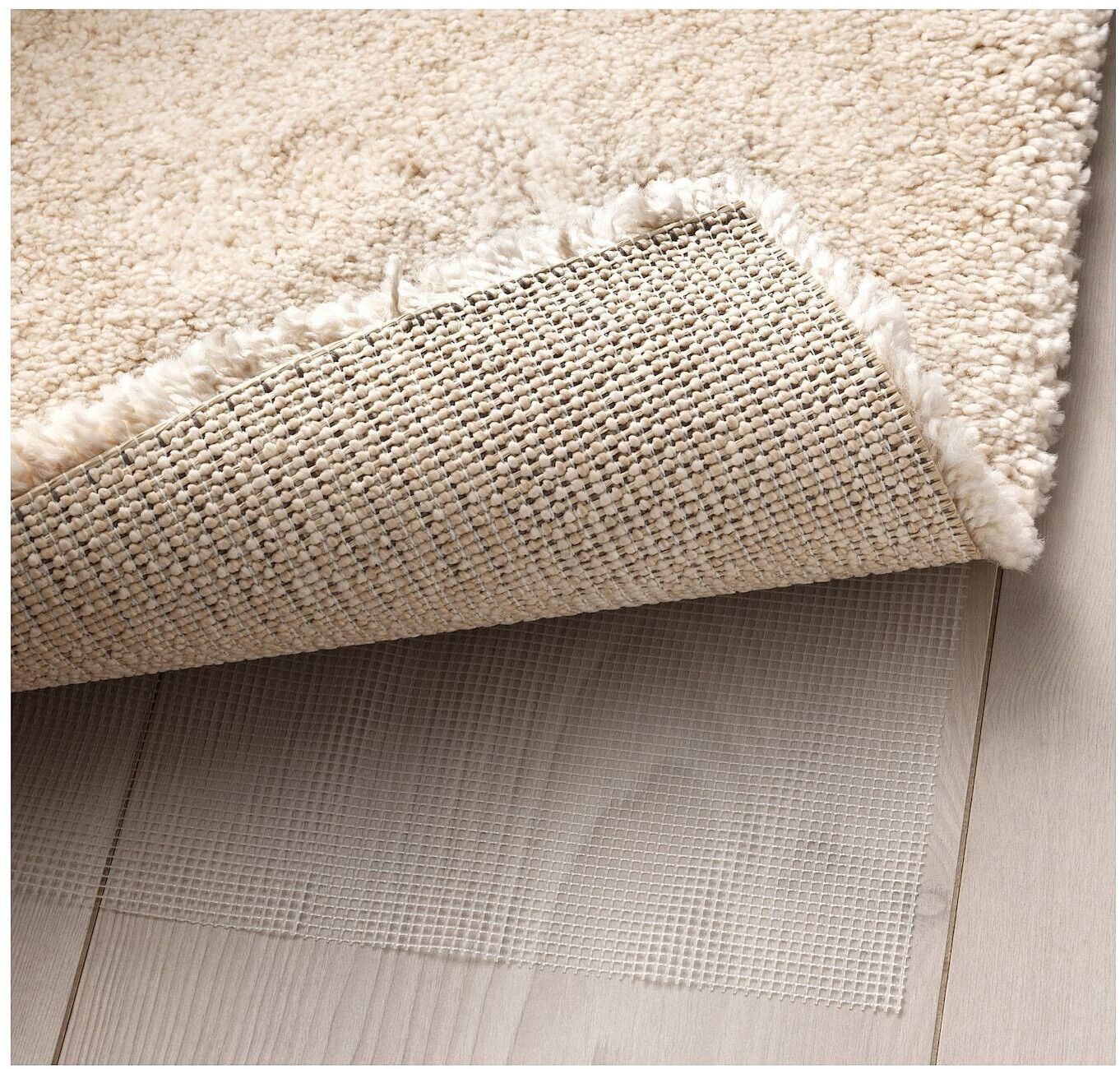 Ikea STOENSE Teppich Kurzflor elfenbeinweiß 80x150 cm ab 28,20