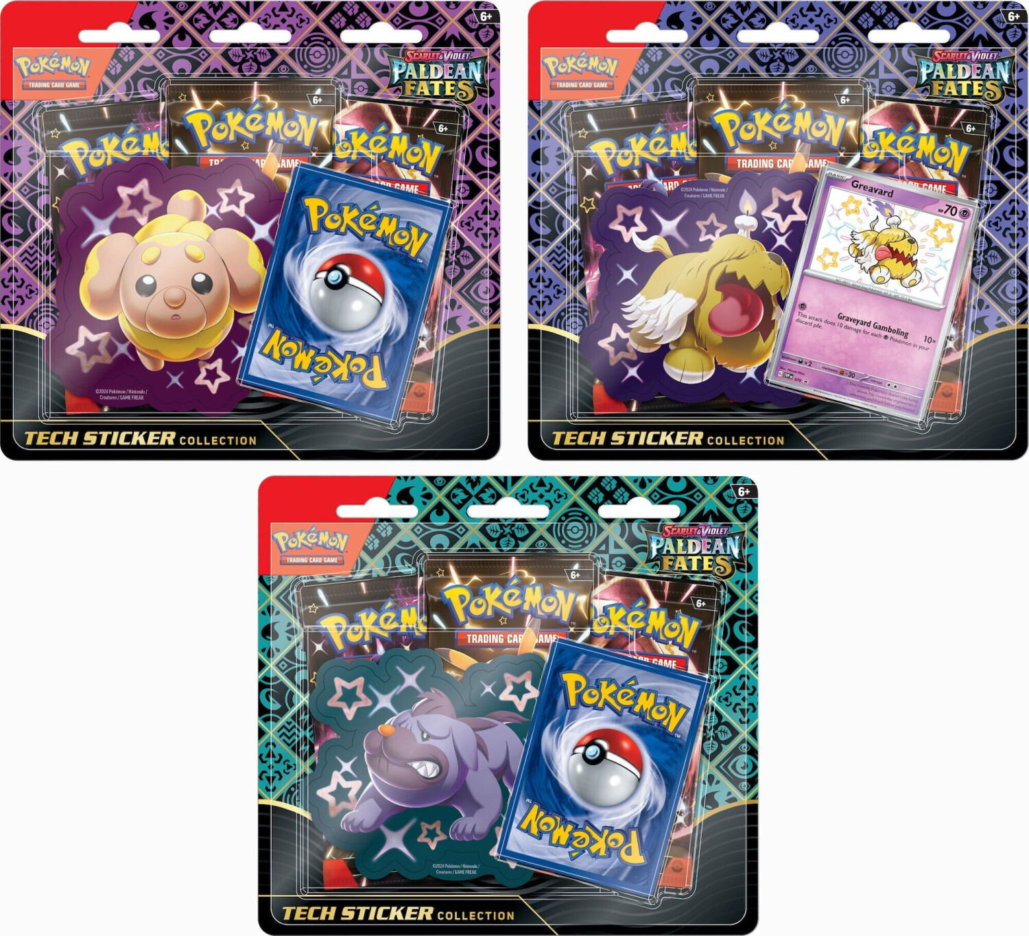 Pokémon Scarlet & Violet Paldean Fates Tech Sticker Shiny assorted (EN)