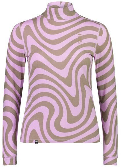 Mons Royale Cascade Merino Flex 200 Mock Neck LS Women (100620-2165) blazing trails