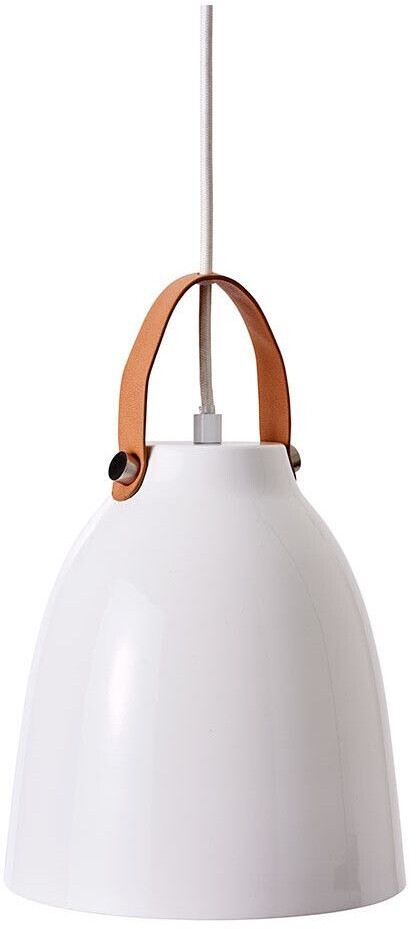 Dyberg Larsen Copenhagen pendant light - glossy white - height 22 cm - Ø 19.5 cm