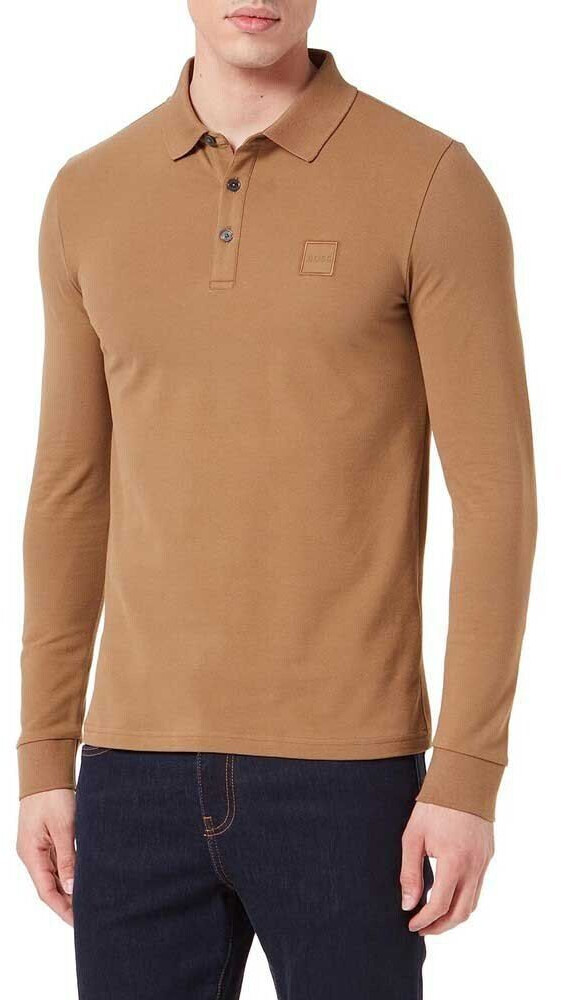 Hugo Boss Passerby Long Sleeve Polo (50472681-280) brown