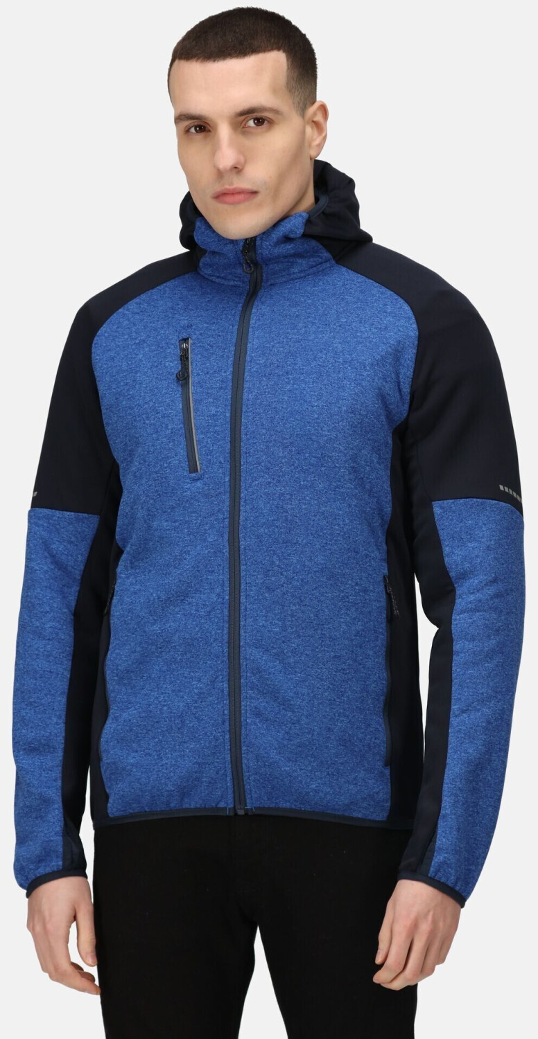 Regatta Professional Professional Men's X-Pro Coldspring II Hybrid Full Zip Hooded Fleece (TRF620) oxford blue marl navy