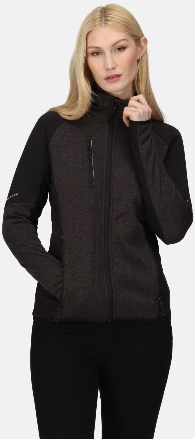 Regatta Professional Professional Women's X-Pro Coldspring II Hybrid Full Zip Hooded Fleece (TRF621) grey marl black