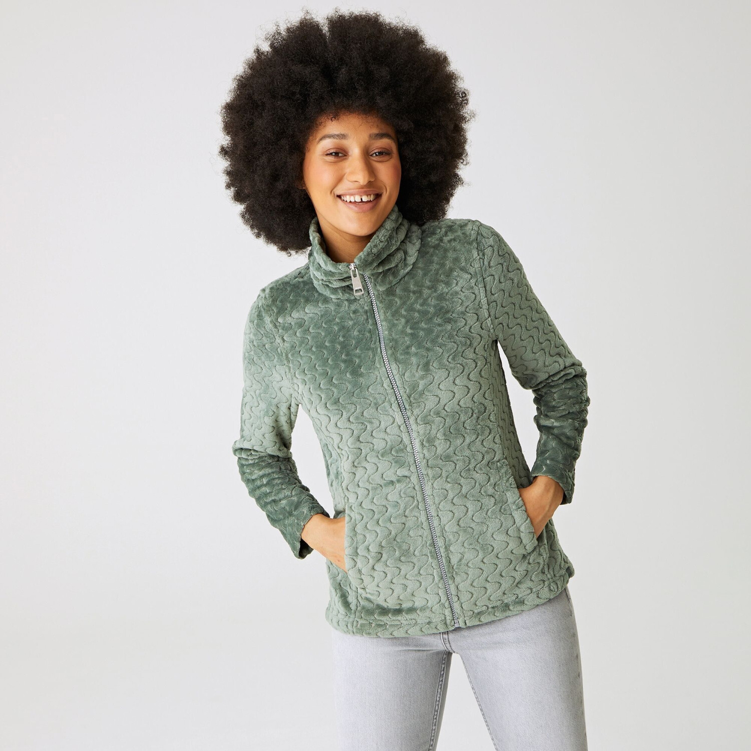 Regatta Heloise Fleece RWA498 darkest forest green wavy ab 20 49 Preisvergleich bei idealo