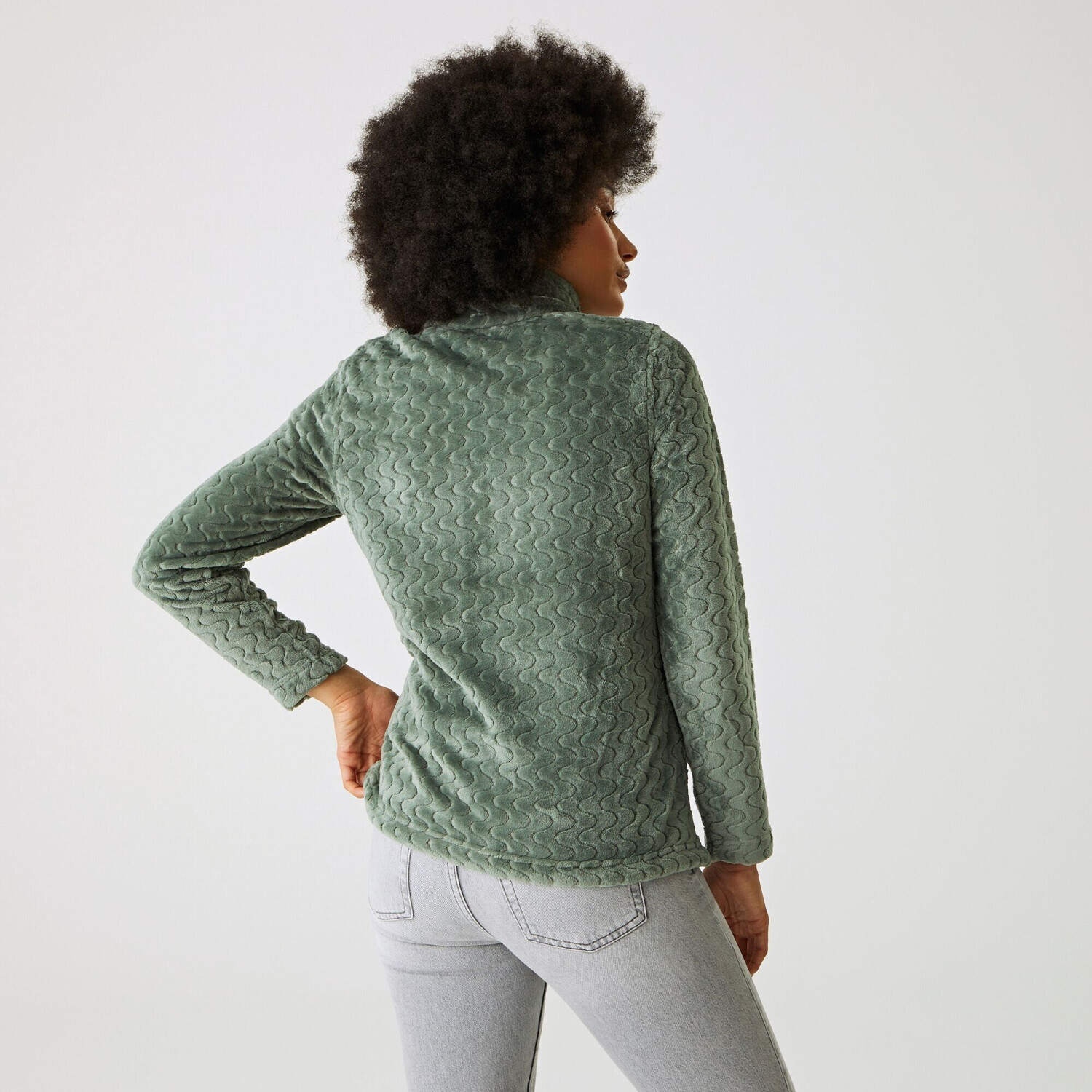 Regatta Heloise Fleece RWA498 darkest forest green wavy ab 20 49 Preisvergleich bei idealo