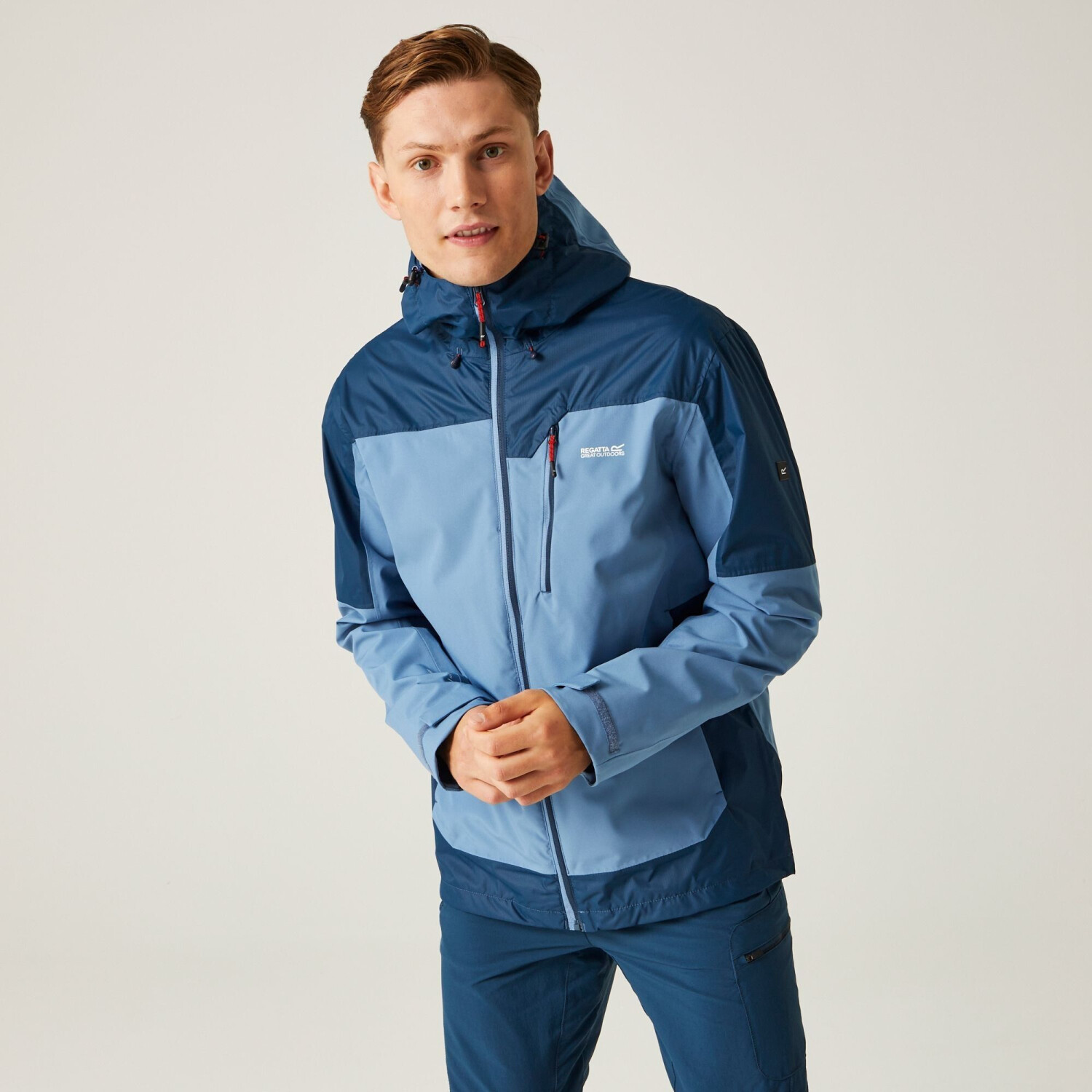 Regatta Men's Breathable Highton Stretch Iii Waterproof Jacket (RMW394) coronet blue moonlight denim