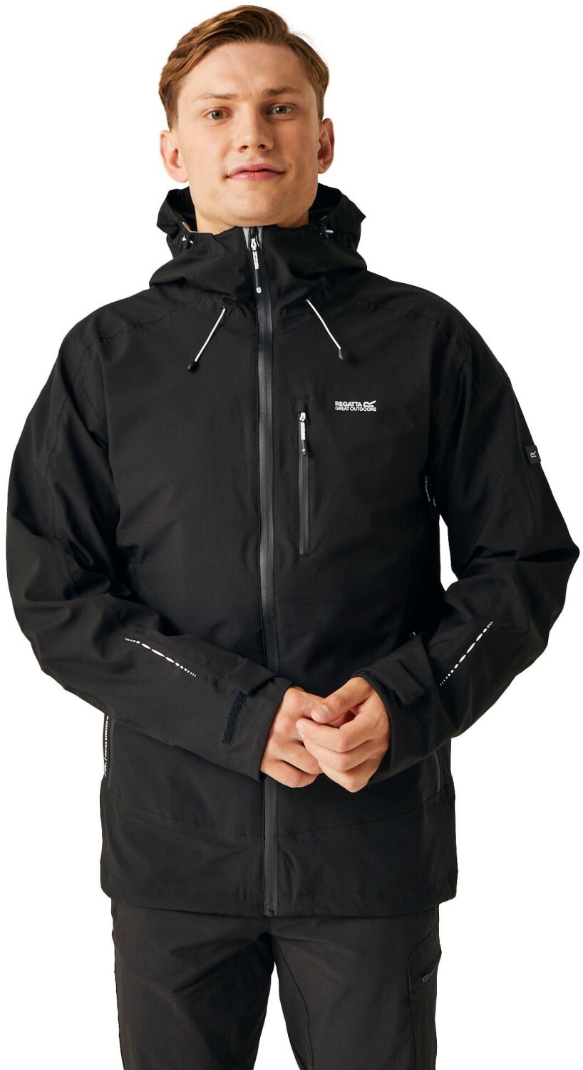 Regatta Breathable Mens Black Lightweight Okara Waterproof Jacket (RMW400) black