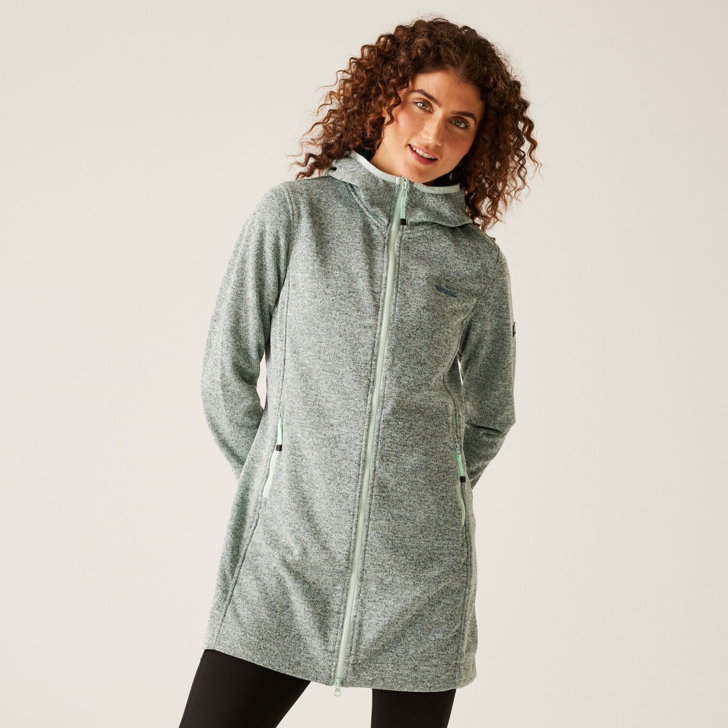 Regatta Women's Stylish Bloomfield Longline Fleece (RWA630) bleached aqua tahoe blue