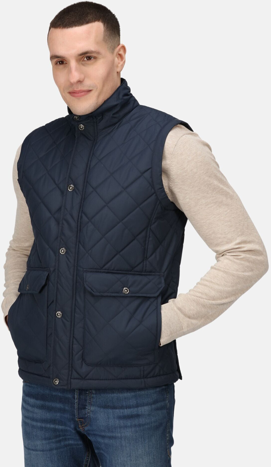 Regatta Professional Professional Men's Water-repellent Tyler Diamond Quilted Insulated Bodywarmer (TRA810_540) navy