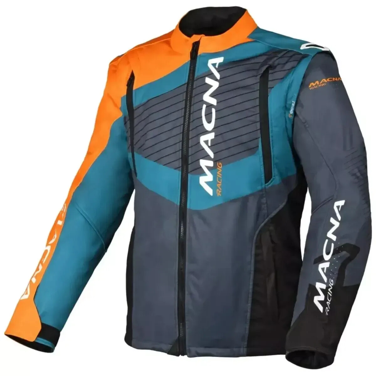 Macna Blouson Crest gris/bleu/orange