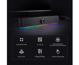 Redragon GS560 Adiemus RGB Desktop Soundbar, 2.0 kanaals