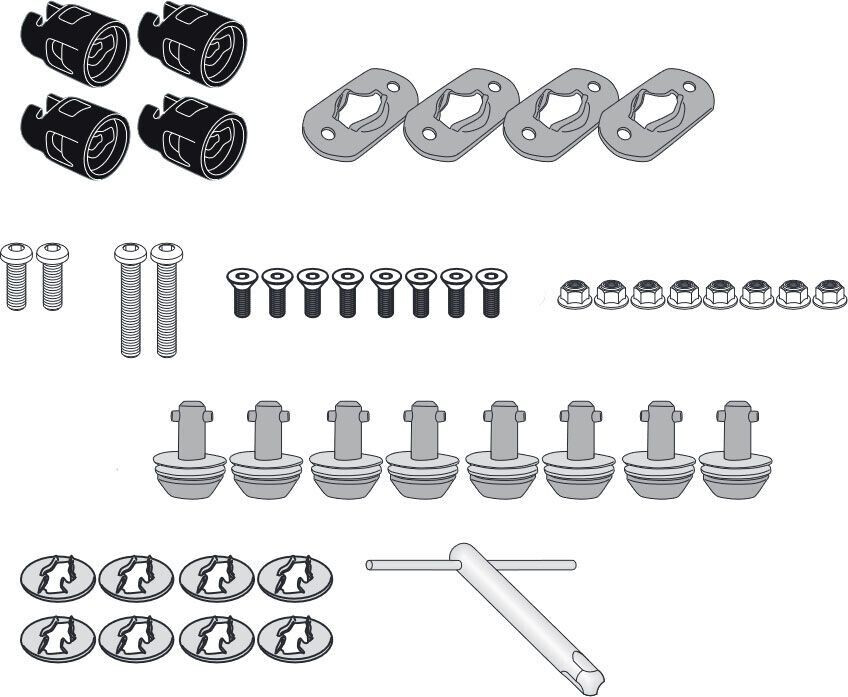 Givi 08RKIT Side Case Fitting Screws