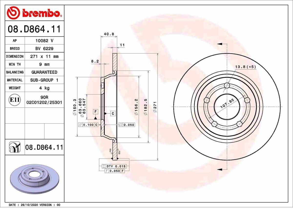 Brembo 08.D864.11