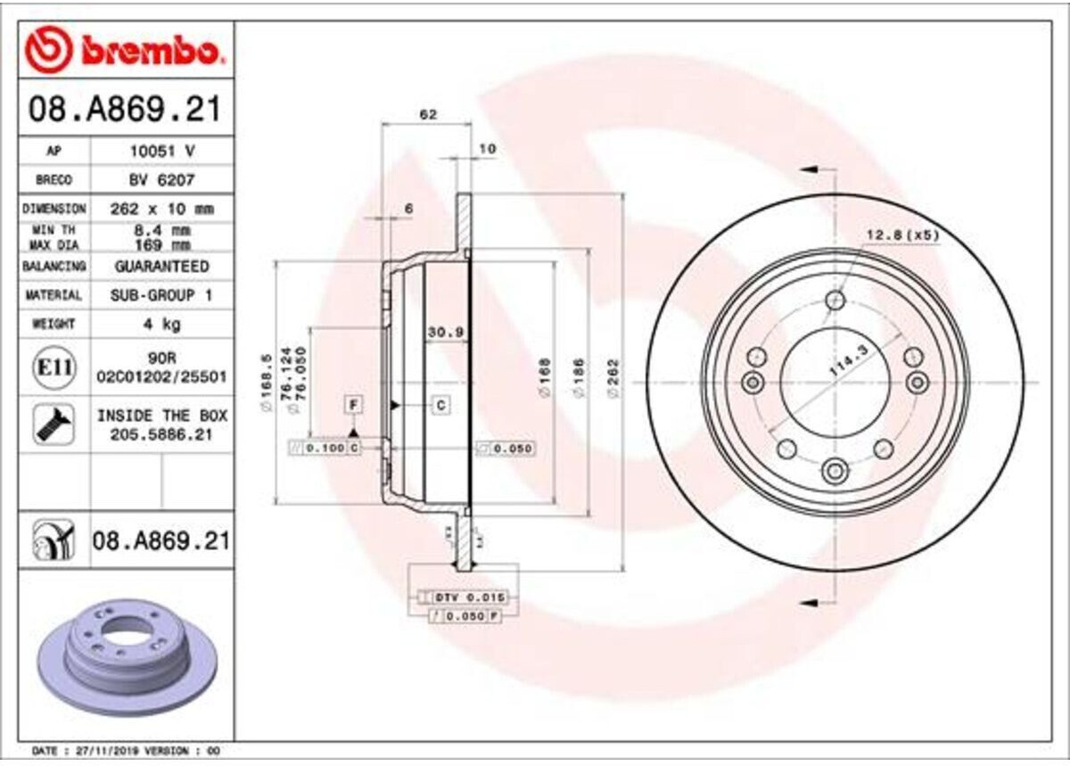 Brembo 08.A869.21