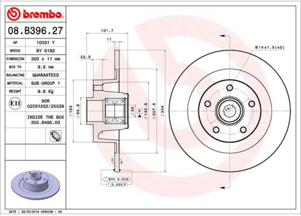 Brembo 08.B396.27