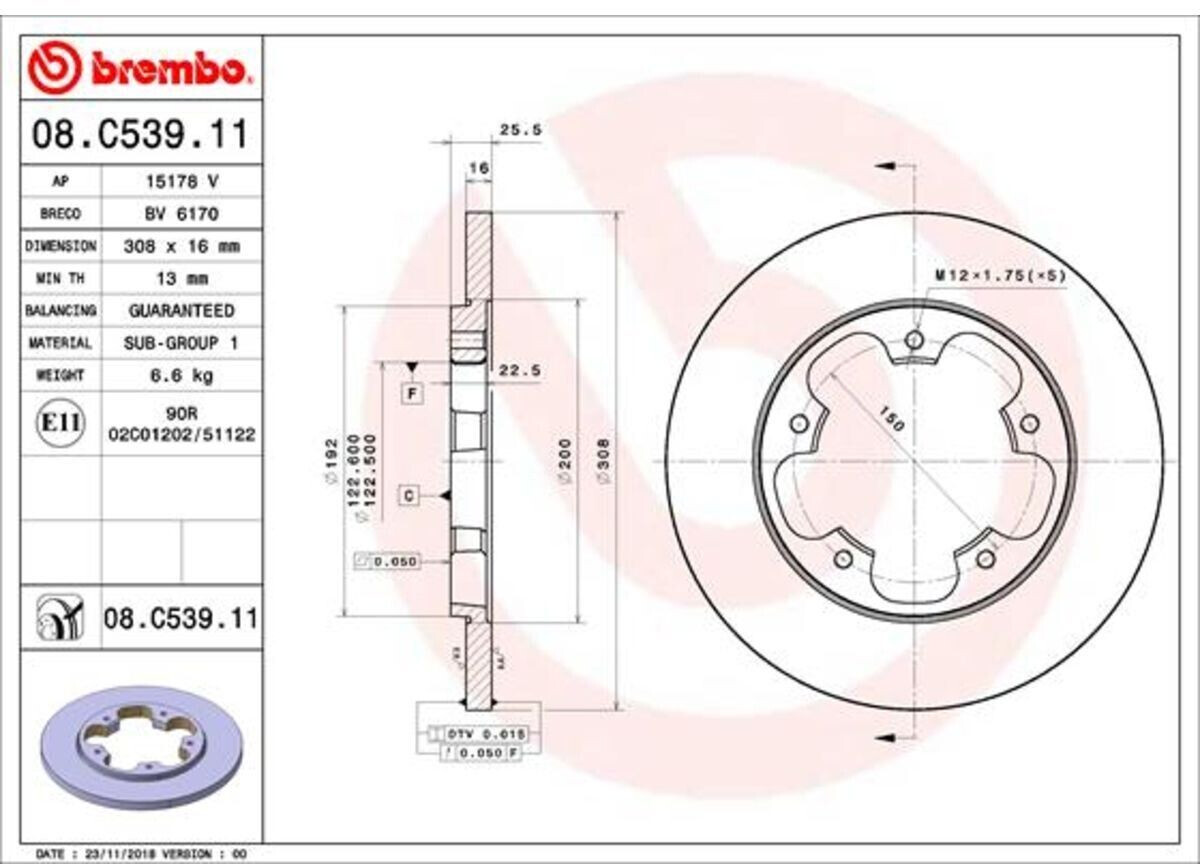 Brembo 08.C539.11