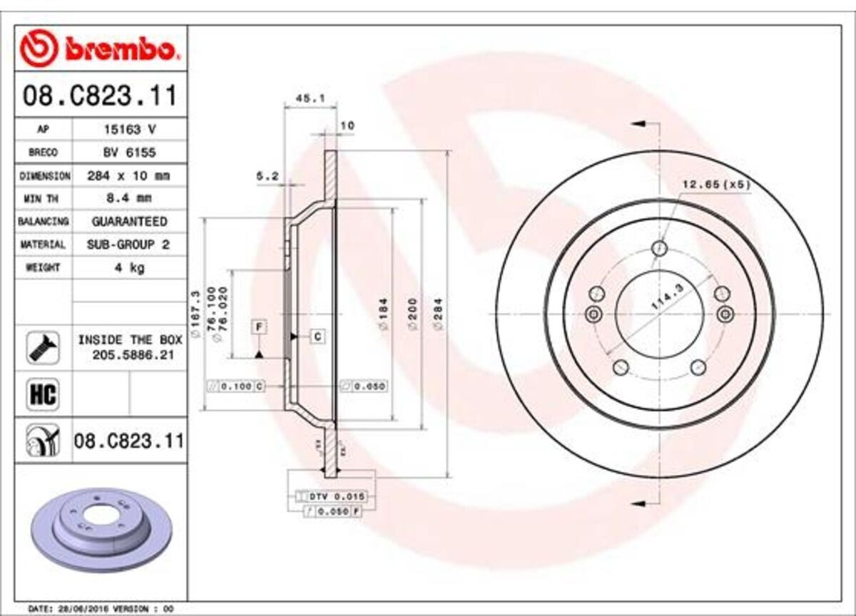 Brembo 08.C823.11