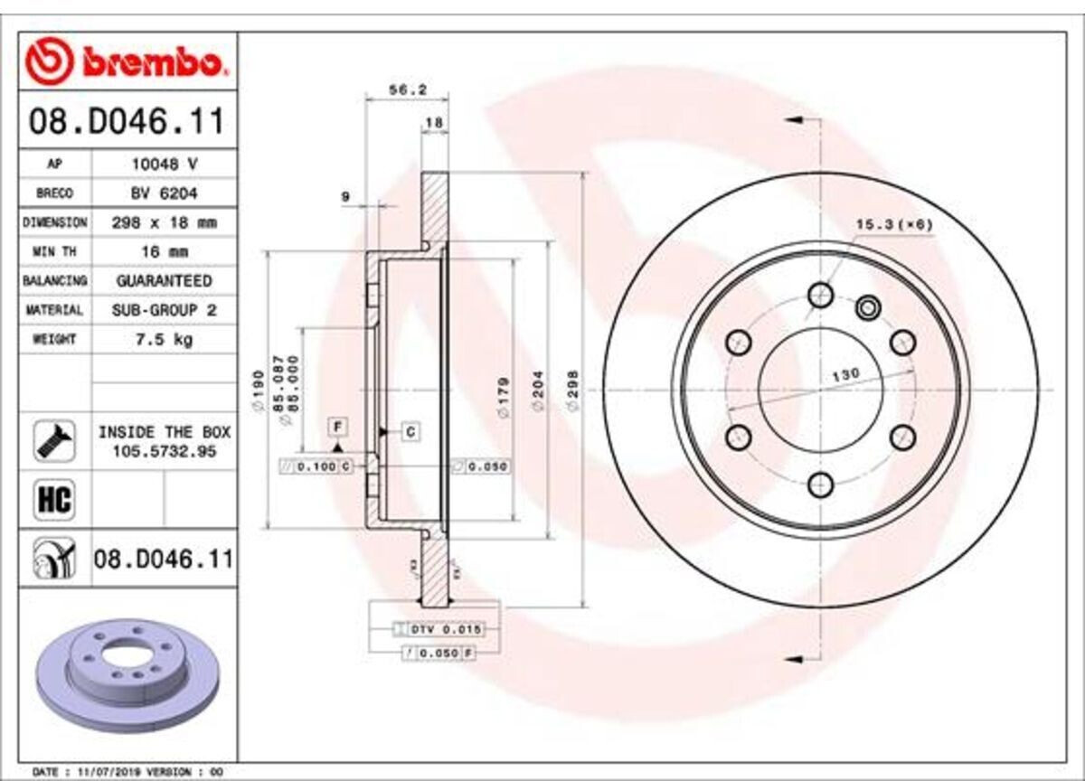 Brembo 08.D046.11