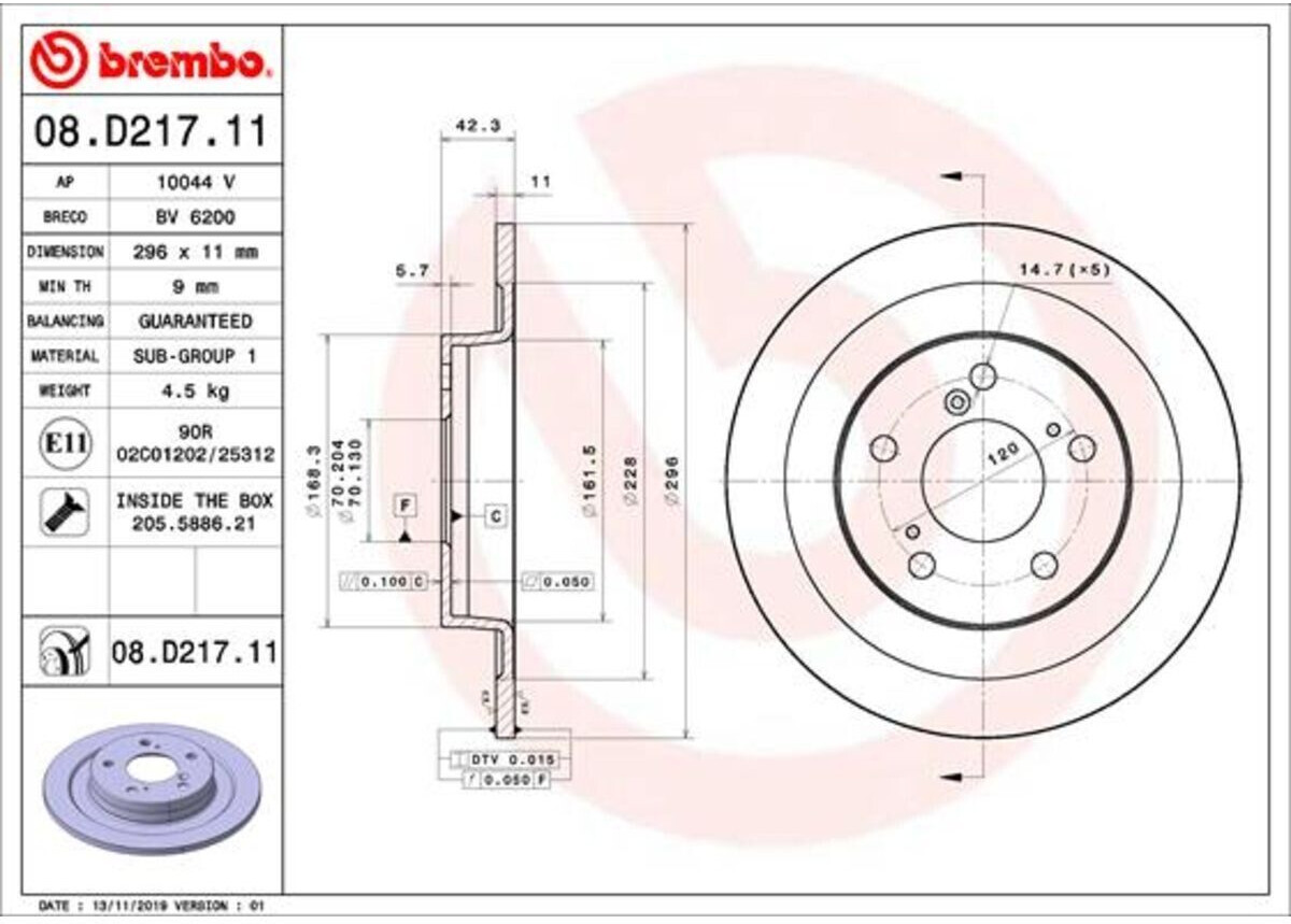 Brembo 08.D217.11