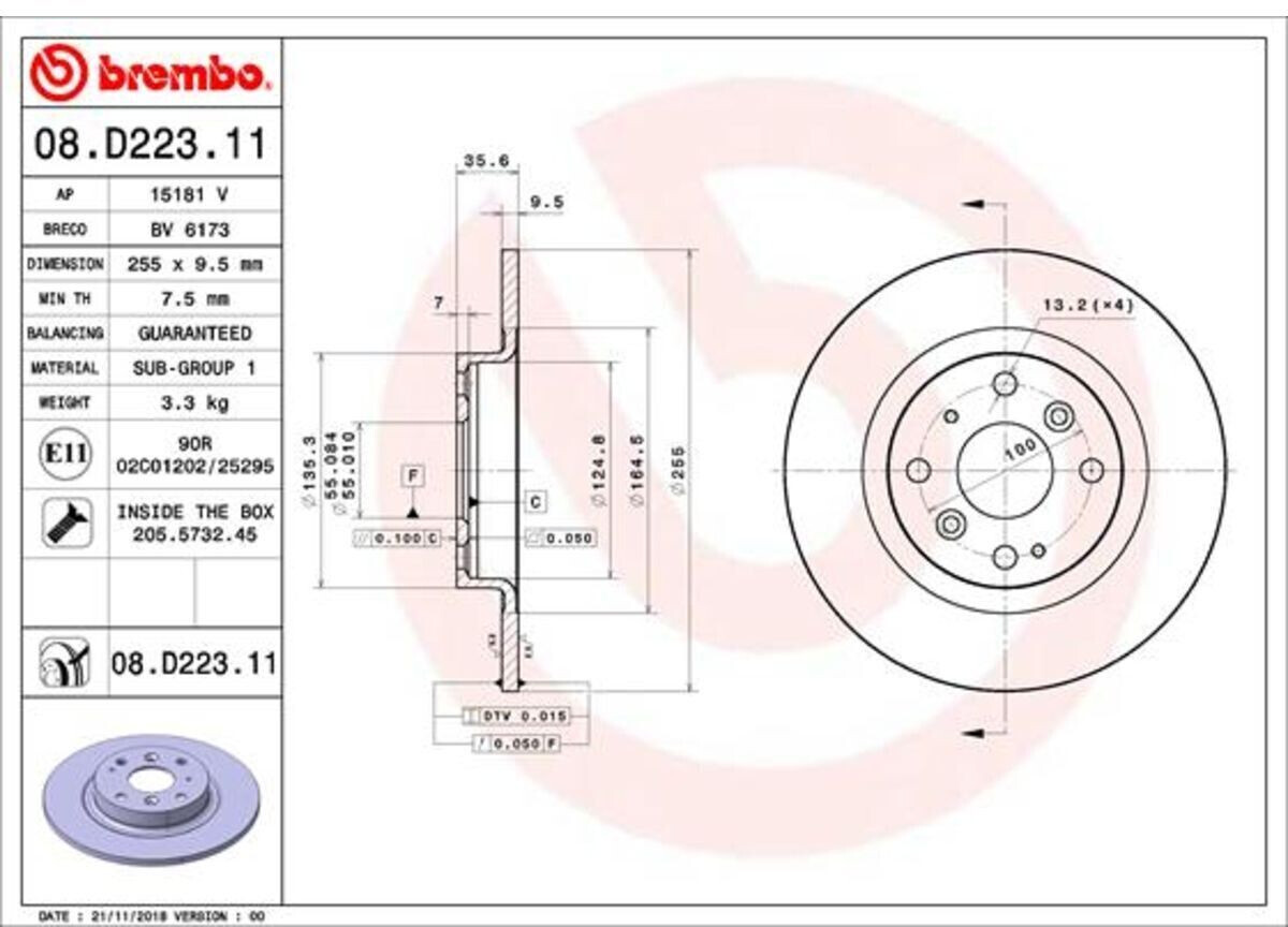 Brembo 08.D223.11
