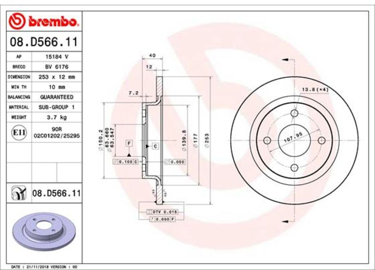 Brembo 08.D566.11